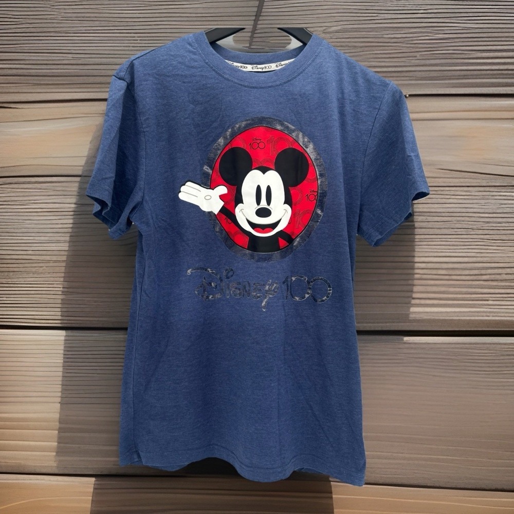 Disney Mickey Mouse Disney 100 Blue Adult T-Shirt Size S